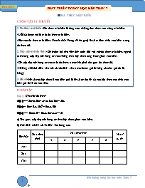 Chuyên đề Bồi dưỡng năng lực học Đại số Lớp 7