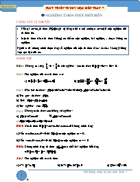 Chuyên đề Bồi dưỡng năng lực học Đại số Lớp 7