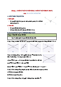 Chuyên đề Hình học Lớp 7 - Ôn tập chương 1, 2