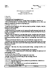 Giáo án Đại số Lớp 7 (Công văn 5512) - Chương