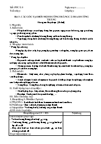 Giáo án Hình học Lớp 7 (Công văn 5512) - Chương 1, Tiết 5, Bài 3: Các góc tạo bởi một đường thẳng cắt hai đường thẳng