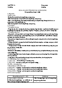 Giáo án Hình học Lớp 7 (Công văn 5512) - Chương 1, Tiết 6, Bài 4: Hai đường thẳng song song