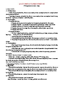 Giáo án Toán Lớp 7 (Chân trời sáng tạo) - Bài