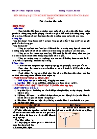 Giáo án Toán Lớp 7 (Chân trời sáng tạo) - Chư