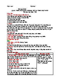 Giáo án Toán Lớp 7 (Sách Cánh diều) - Chương VI: Biểu thức đại số - Bài 2: Đa thức một biến. Nghiệm của đa thức một biến
