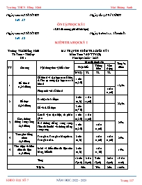 Kế hoạch bài dạy Đại số Lớp 7 (Kết nối tri thức với cuộc sống) - Tuần 17, 18 - Năm học 2022-2023 - Mai Hoàng Sanh