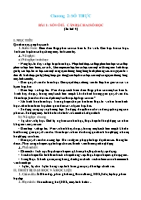 Kế hoạch bài dạy môn Toán Lớp 7 (Chân trời sáng tạo) - Chương 2: Số thực - Bài 1: Số vô tỉ-Căn bậc hai số học
