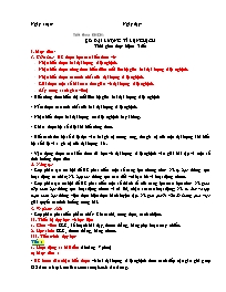 Kế hoạch bài dạy Toán Lớp 7 (Cánh diều) - Chư