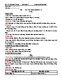 Kế hoạch bài dạy Toán Lớp 7 (Cánh diều) - Chư
