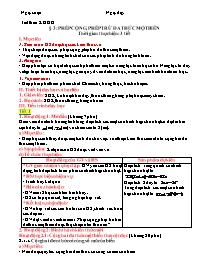 Kế hoạch bài dạy Toán Lớp 7 (Cánh diều) - Chương VI: Biểu thức đại số - Bài 3: Phép cộng, phép trừ đa thức một biến