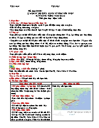 Kế hoạch bài dạy Toán Lớp 7 (Cánh diều) - Chương VII: Tam giác - Bài 2: Giác quan hệ giữa cạnh và góc đối diện bất đẳng thức tam