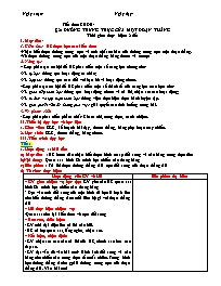 Kế hoạch bài dạy Toán Lớp 7 (Cánh diều) - Chư