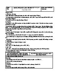 Kế hoạch bài dạy Toán Lớp 7 (Kết nối tri thức) - Chương 1, Bài 2: Cộng, trừ, nhân, chia số hữu tỉ
