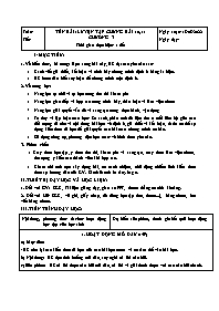 Kế hoạch bài dạy Toán Lớp 7 (Kết nối tri thức) - Chương 3, Luyện tập chung 10, 11 - Năm học 2022-2023