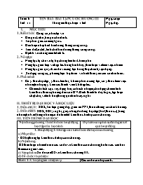 Kế hoạch bài dạy Toán Lớp 7 (Kết nối tri thức) - Chương 3, Tiết 11: Bài tập cuối chương 3