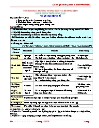 Kế hoạch bài học môn Toán Hình học 7 - Bài 4: Đường vuông góc và đường xiên