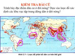 Bài giảng Địa lí 7 - Tiết 10, Bài 11: Di dân và sự bùng nổ đô thị ở đới nóng
