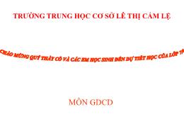 Bài giảng GDCD 7 - Bài 11: Tự tin - Trường TH