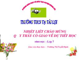 Bài giảng Hình học 7 - Bài 6: Tam giác cân - 