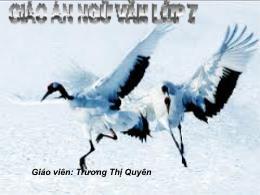 Bài giảng Ngữ văn 7 - Tiết 13, Văn bản: Những