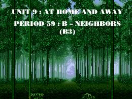 Bài giảng Tiếng Anh 7 - Period 59, Section B: