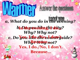 Bài giảng Tiếng Anh 7 - Unit 15: Giong out (L