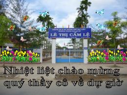 Bài giảng Toán 7 - Bài 5: Trường hợp bằng nha