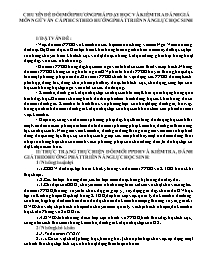 Chuyên đề Đổi mới phương pháp dạy học và kiểm
