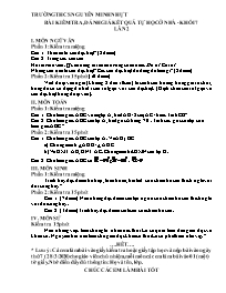 Đề kiểm tra Covid 19 các môn Khối 7 - Lần 2 -