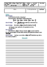 Đề kiểm tra học kì II Toán 7 - Trường THCS xã