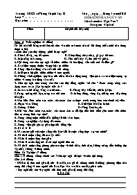 Đề kiểm tra Ngữ văn 7 - Năm học 2017-2018 - T