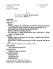 Giáo án Âm nhạc 7 - Tuần 10 - Năm học 2021-20