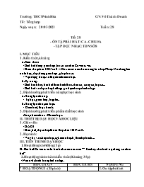 Giáo án Âm nhạc 7 - Tuần 28 - Năm học 2021-20