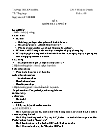 Giáo án Âm nhạc 7 - Tuần 8 - Năm học 2021-202