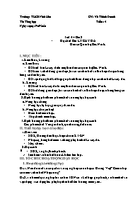 Giáo án Âm nhạc Lớp 7 - Tuần 4 - Năm học 2021