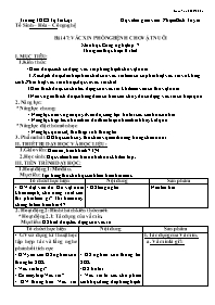 Giáo án Công nghệ 7 - Bài 47: Vắc xin phòng b