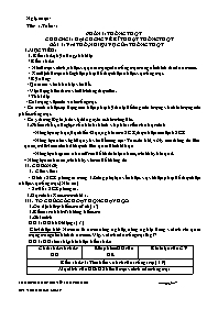 Giáo án Công nghệ 7 - Tuần 1 - Võ Thị Kiều Lo