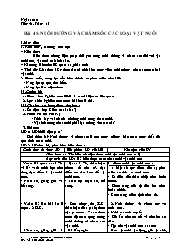 Giáo án Công nghệ 7 - Tuần 25 - Võ Thị Kiều L
