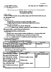Giáo án Công nghệ 7 - Tuần 26 - Năm học 2020-