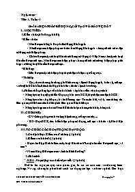 Giáo án Công nghệ 7 - Tuần 3 - Võ Thị Kiều Lo