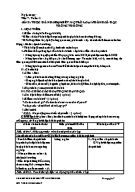 Giáo án Công nghệ 7 - Tuần 4 - Võ Thị Kiều Lo