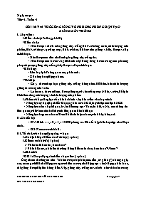 Giáo án Công nghệ 7 - Tuần 5 - Võ Thị Kiều Lo