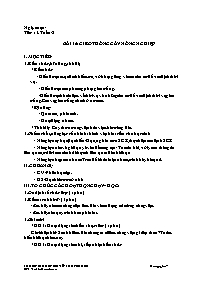 Giáo án Công nghệ 7 - Tuần 8 - Võ Thị Kiều Lo