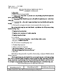 Giáo án Công nghệ Lớp 7 - Tuần 11 - Năm học 2