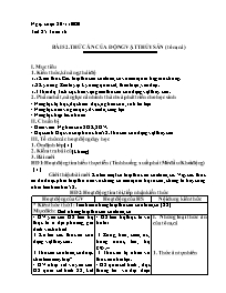 Giáo án Công nghệ Lớp 7 - Tuần 16 - Năm học 2