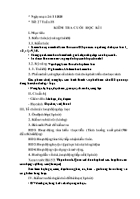 Giáo án Công nghệ Lớp 7 - Tuần 18 - Năm học 2