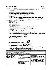 Giáo án Đại số 7 - Tuần 11 - Năm học 2021-202