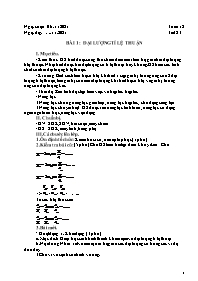 Giáo án Đại số 7 - Tuần 12 - Năm học 2021-202