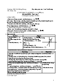 Giáo án Đại số 7 - Tuần 17 - Trần Văn Hương