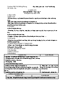 Giáo án Đại số 7 - Tuần 21 - Trần Văn Hương